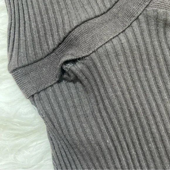 ZAR Brown One-Shoulder Ribbed Midi Dress - Picture 4 of 4